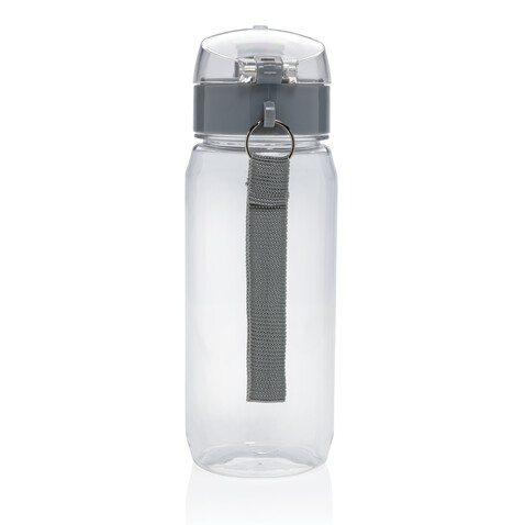 Yide RCS rPET verschließbare Wasserflasche 600ml transparent bedrucken, Art.-Nr. P437.000