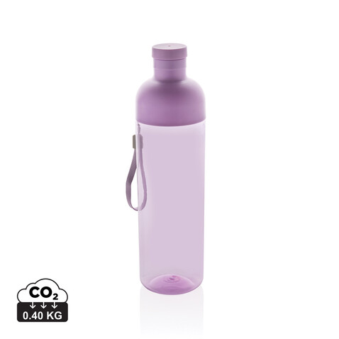 Impact auslaufsichere Wasserflasche aus RCS recyc. PET 600ml lila bedrucken, Art.-Nr. P437.019