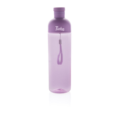 Impact auslaufsichere Wasserflasche aus RCS recyc. PET 600ml lila bedrucken, Art.-Nr. P437.019