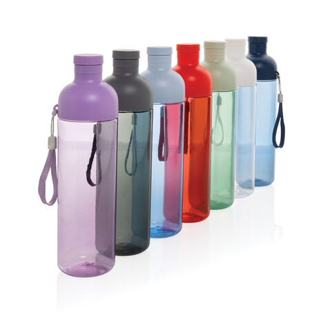 Impact auslaufsichere Wasserflasche aus RCS recyc. PET 600ml lila bedrucken, Art.-Nr. P437.019