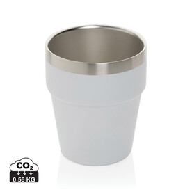 Clark Doppelwandige RCS Kaffeetasse 300ml weiß bedrucken, Art.-Nr. P437.213