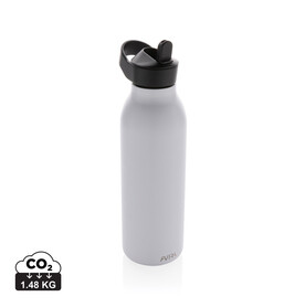 Avira Ara RCS Re-Steel Fliptop Wasserflasche 500ml weiß bedrucken, Art.-Nr. P438.083