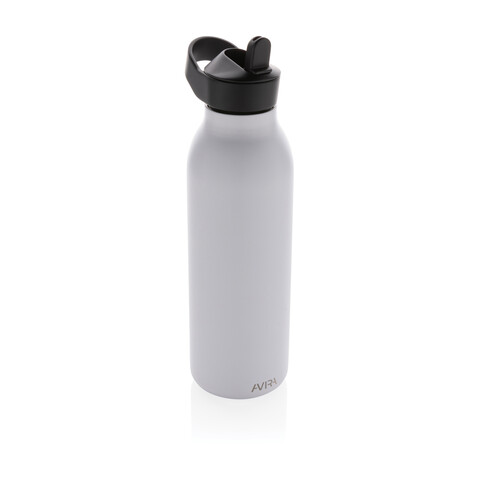 Avira Ara RCS Re-Steel Fliptop Wasserflasche 500ml weiß bedrucken, Art.-Nr. P438.083