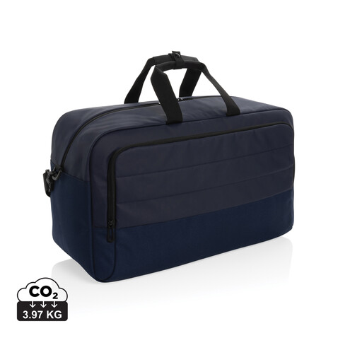 Armond AWARE™ RPET Weekend-Duffel navy blau bedrucken, Art.-Nr. P707.245