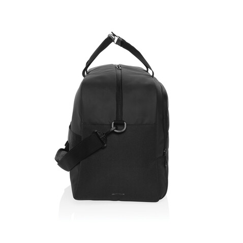 Armond AWARE™ RPET Weekend-Duffel schwarz bedrucken, Art.-Nr. P707.241 Armond AWARE™ RPET Weekend-Duffel schwarz bedrucken, Art.-Nr. P707.241