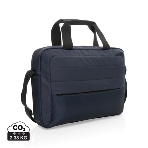 Armond AWARE™ RPET 15.6&quot; Laptop-Tasche navy blau bedrucken, Art.-Nr. P732.225