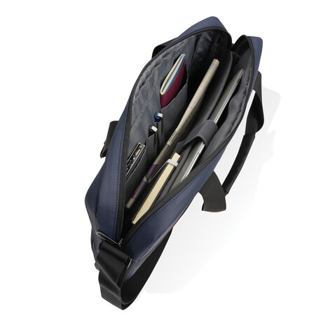 Armond AWARE™ RPET 15.6&quot; Laptop-Tasche navy blau bedrucken, Art.-Nr. P732.225