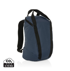 Sienna AWARE™ RPET 14&amp;quot; Everyday Laptop-Rucksack navy blau bedrucken, Art.-Nr. P763.219