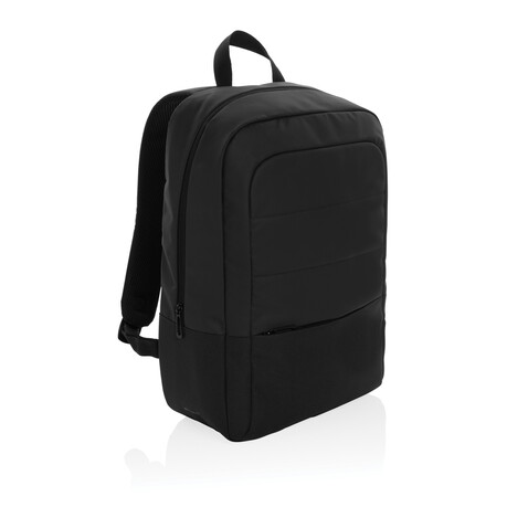 Armond AWARE™ RPET 15.6&quot; Basic Laptop-Rucksack schwarz bedrucken, Art.-Nr. P763.301