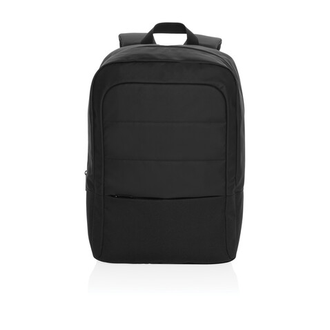 Armond AWARE™ RPET 15.6&quot; Basic Laptop-Rucksack schwarz bedrucken, Art.-Nr. P763.301