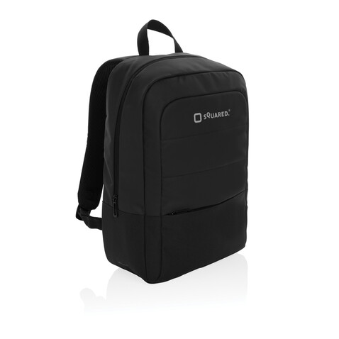 Armond AWARE™ RPET 15.6&quot; Basic Laptop-Rucksack schwarz bedrucken, Art.-Nr. P763.301