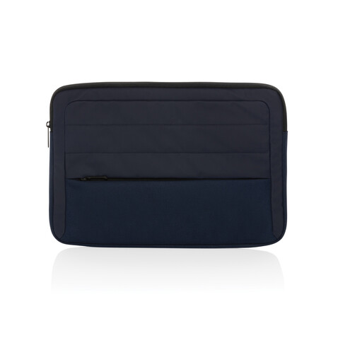 Armond AWARE™ RPET 15.6&quot; Laptop-Sleeve navy blau bedrucken, Art.-Nr. P788.155