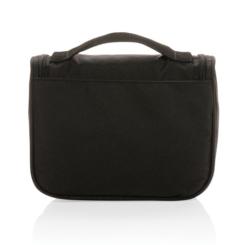 Swiss Peak Lohan AWARE™ Kosmetiktasche schwarz bedrucken, Art.-Nr. P820.851