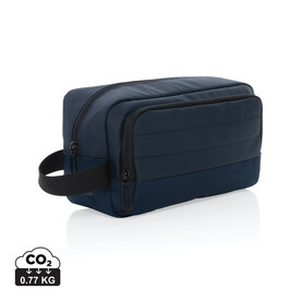 Armond AWARE™ RPET Kosmetiktasche navy blau bedrucken, Art.-Nr. P820.865