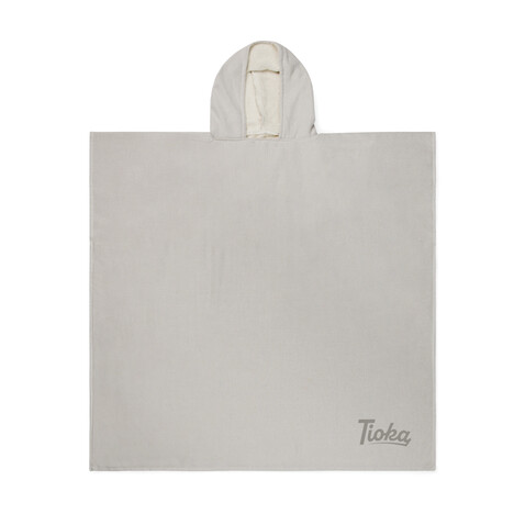 VINGA Tolo Hamam Frottee Strandponcho grau, off white bedrucken, Art.-Nr. V417202