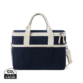 VINGA Volonne AWARE™ Kühlkorb aus recyceltem Canvas blau, off white bedrucken, Art.-Nr. V422105 VINGA Volonne AWARE™ Kühlkorb aus recyceltem Canvas blau, off white bedrucken, Art.-Nr. V422105