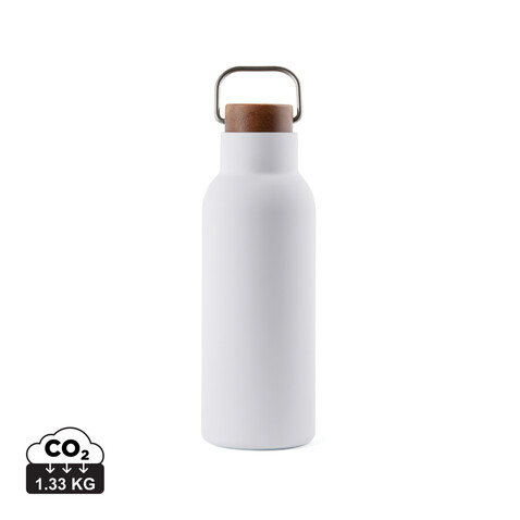 VINGA Ciro RCS recycelte Vakuumflasche 580ml weiß bedrucken, Art.-Nr. V430023 VINGA Ciro RCS recycelte Vakuumflasche 580ml weiß bedrucken, Art.-Nr. V430023