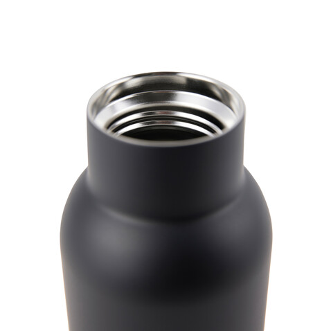 VINGA Ciro RCS recycelte Vakuumflasche 580ml schwarz bedrucken, Art.-Nr. V430021