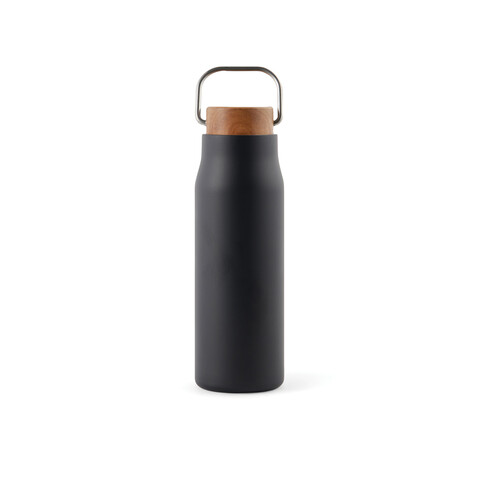 VINGA Ciro RCS recycelte Vakuumflasche 300ml schwarz bedrucken, Art.-Nr. V430041