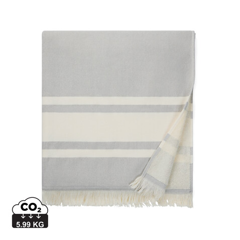 VINGA Tolo Hamam-Frottierhandtuch grau, off white bedrucken, Art.-Nr. V450202