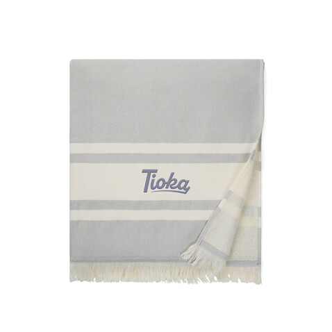 VINGA Tolo Hamam-Frottierhandtuch grau, off white bedrucken, Art.-Nr. V450202