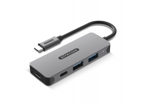 Sitecom USB-C to 2x USB-A + 2x USB-C Hub - Grau bedrucken, Art.-Nr. LT40605-N0061