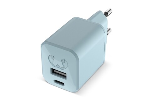 2WC30 I Fresh &#039;n Rebel Mini Charger USB-C + A PD // 30W - Pastellblau bedrucken, Art.-Nr. LT49407-N0016