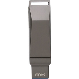 USB-Stick aus verzinkter Oberfläche Dorian – stahlgrau bedrucken, Art.-Nr. 411999999_1001763
