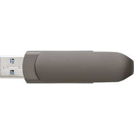 USB-Stick aus verzinkter Oberfläche Harlow – stahlgrau bedrucken, Art.-Nr. 411999999_1001765