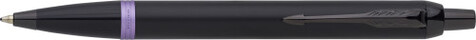 Parker IM Vibrant Rings PVD-Kugelschreiber – schwarz/violett bedrucken, Art.-Nr. 100999128_1006049