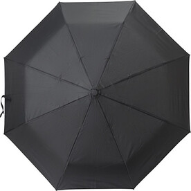 rPET 190T Regenschirm Kameron – Schwarz bedrucken, Art.-Nr. 001999999_1014870