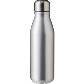 Recycelte Aluminiumflasche (550 ml) Adalyn – Silber bedrucken, Art.-Nr. 032999999_1014888