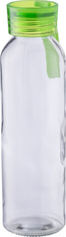 Glas-Trinkflasche (500 ml) Anouk – Limettengrün bedrucken, Art.-Nr. 019999999_1014889