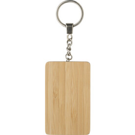 Bambus-Schlüsselanhänger Bianca – Braun bedrucken, Art.-Nr. 011999999_1015142