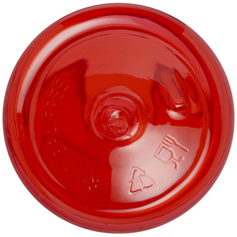 Bodhi 500 ml Sportflasche aus RPET, transparent rot bedrucken, Art.-Nr. 10073721