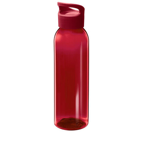 Sky 650 ml Sportflasche aus recyceltem Kunststoff, rot bedrucken, Art.-Nr. 10077721