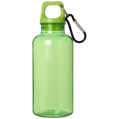 Oregon 400 ml RCS-zertifizierte Trinkflasche aus recyceltem Kunststoff mit Karabiner, grün bedrucken, Art.-Nr. 10077861