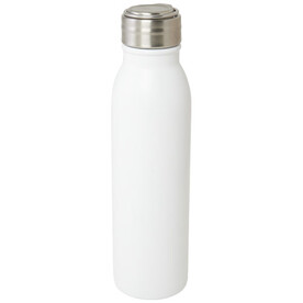 Harper 720 ml RCS-zertifizierte Sportflasche aus Edelstahl mit Metallschlaufe, weiss bedrucken, Art.-Nr. 10079201 Harper 720 ml RCS-zertifizierte Sportflasche aus Edelstahl mit Metallschlaufe, weiss bedrucken, Art.-Nr. 10079201