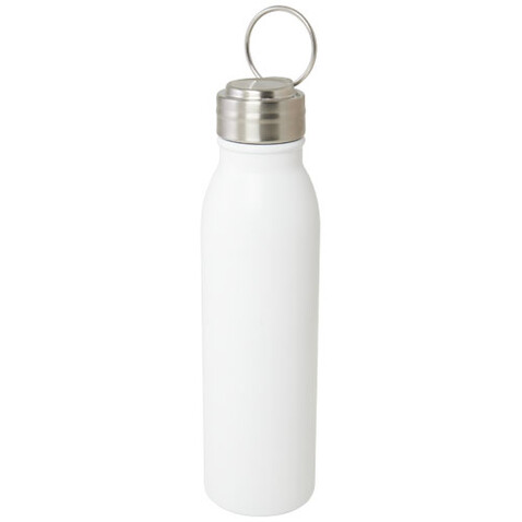 Harper 720 ml RCS-zertifizierte Sportflasche aus Edelstahl mit Metallschlaufe, weiss bedrucken, Art.-Nr. 10079201