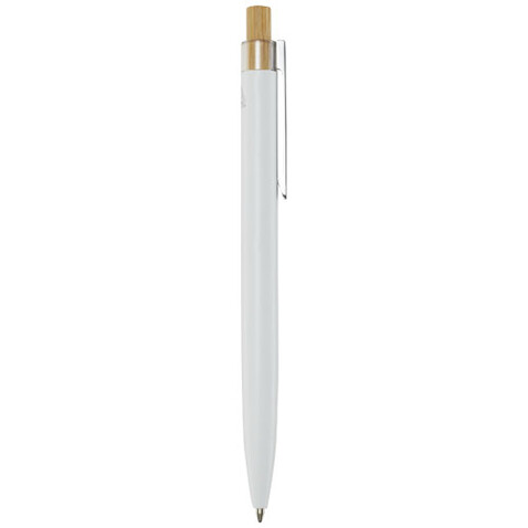 Nooshin Kugelschreiber aus recyceltem Aluminium, weiss bedrucken, Art.-Nr. 10787901