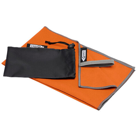 Pieter ultraleichtes und schnell trocknendes GRS Handtuch 30 × 50 cm, orange bedrucken, Art.-Nr. 11332231