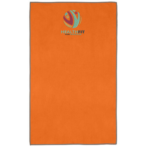 Pieter ultraleichtes und schnell trocknendes GRS Handtuch 30 × 50 cm, orange bedrucken, Art.-Nr. 11332231