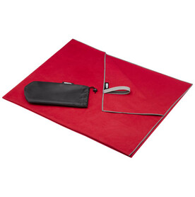 Pieter ultraleichtes und schnell trocknendes GRS Handtuch 100 × 180 cm, rot bedrucken, Art.-Nr. 11332421 Pieter ultraleichtes und schnell trocknendes GRS Handtuch 100 × 180 cm, rot bedrucken, Art.-Nr. 11332421