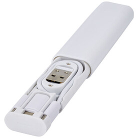 Whiz recyceltes modulares Ladekabel, weiss bedrucken, Art.-Nr. 12436201