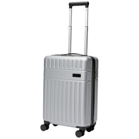 Rover 20&amp;quot; Kabinentrolley GRS Recycelt 40 L, silber bedrucken, Art.-Nr. 13004981