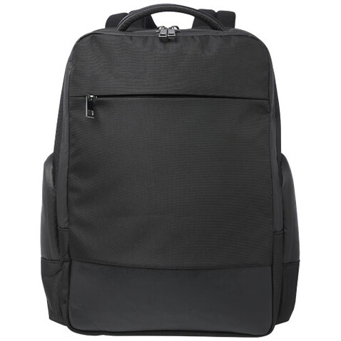 Expedition Pro 15,6&quot; Laptop-Rucksack aus GRS Recyclingmaterial 25 L, schwarz bedrucken, Art.-Nr. 13005690