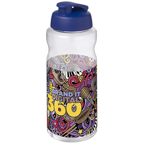 H2O Active® Big Base 1L Sportflasche mit Klappdeckel, blau bedrucken, Art.-Nr. 21017552 H2O Active® Big Base 1L Sportflasche mit Klappdeckel, blau bedrucken, Art.-Nr. 21017552
