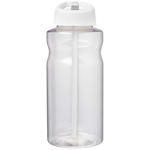 H2O Active® Big Base 1L Sportflasche mit Ausgussdeckel, weiss bedrucken, Art.-Nr. 21017601