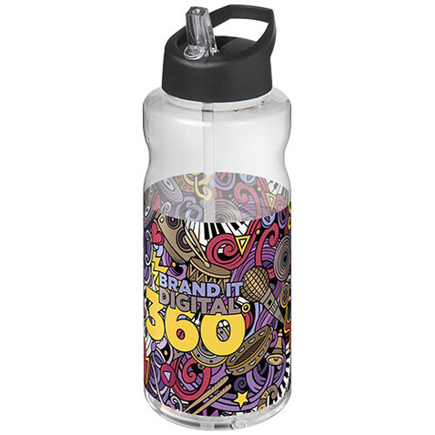 H2O Active® Big Base 1L Sportflasche mit Ausgussdeckel, schwarz bedrucken, Art.-Nr. 21017690 H2O Active® Big Base 1L Sportflasche mit Ausgussdeckel, schwarz bedrucken, Art.-Nr. 21017690