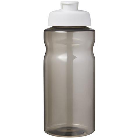 H2O Active® Eco Big Base 1L Sportflasche mit Klappdeckel, kohle, weiss bedrucken, Art.-Nr. 21017893 H2O Active® Eco Big Base 1L Sportflasche mit Klappdeckel, kohle, weiss bedrucken, Art.-Nr. 21017893